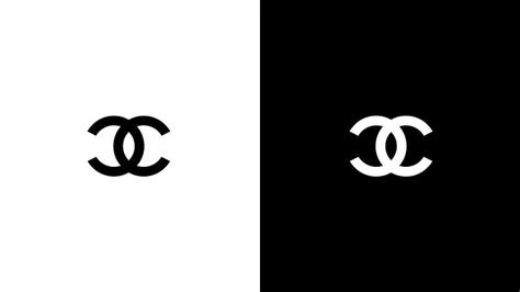 chanel logo white on black|chanel logo black background.